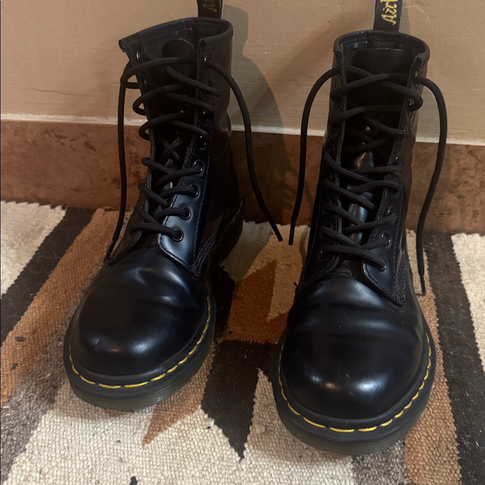 Dr. Martens Black Leather Boots